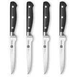 Non Serrated Steak Knives 4 Piece Set | Razor Sharp Japanese VG10 Steel w/Sheathes