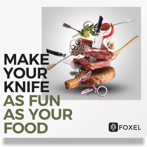 LYNX Series 9 Inch Chef Knife Black – FOXEL