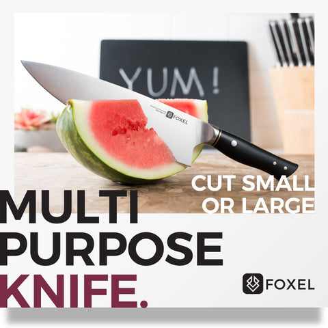 LYNX Series 9 Inch Chef Knife Black – FOXEL