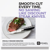 Dishwasher Safe Steak Knife 4 Piece Set | Razor Sharp German Steel w/Sheathes